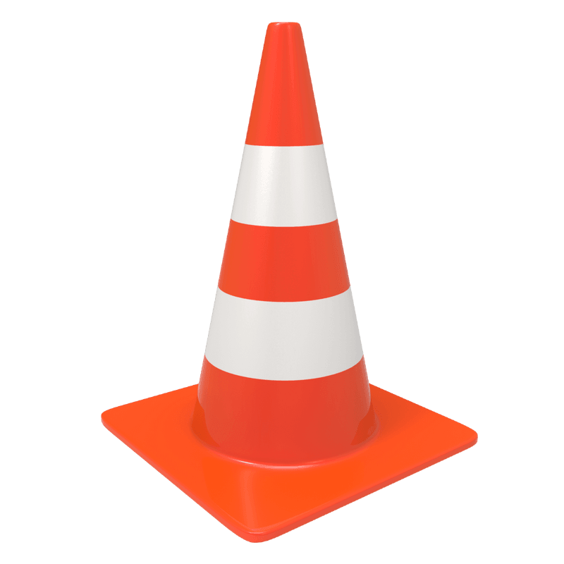 Traffic Cone Night Time Visibility 12 Inch Environmentally Friendly in Pakistan - Pakistan Power Tool 