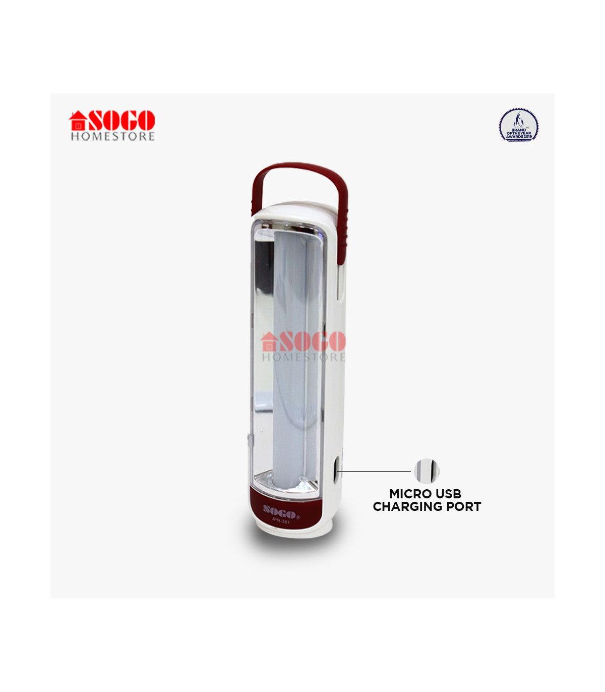 Dual Model Sogo Rechargeable Light and Torch Light Sogo JPN 381 in Pakistan - Pakistan Power Tool 